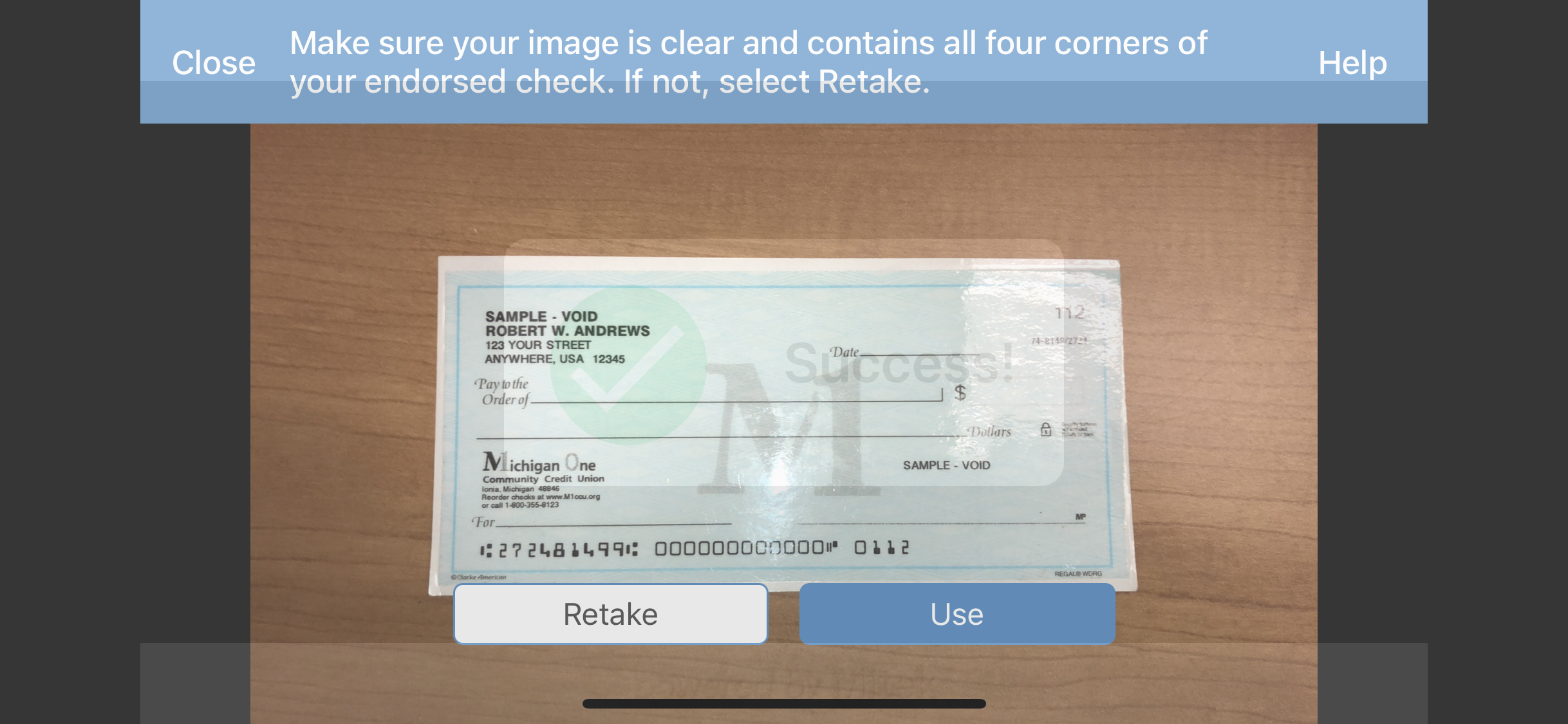 Check image close