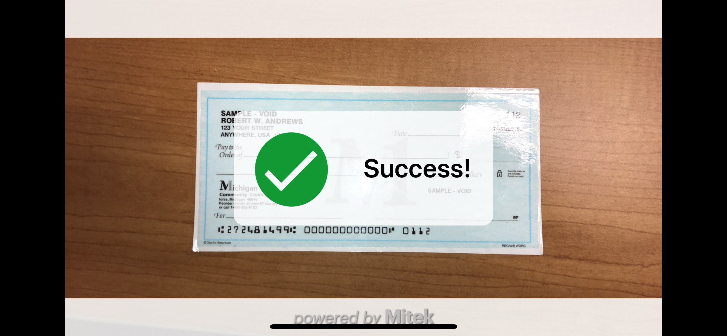 Check Image success